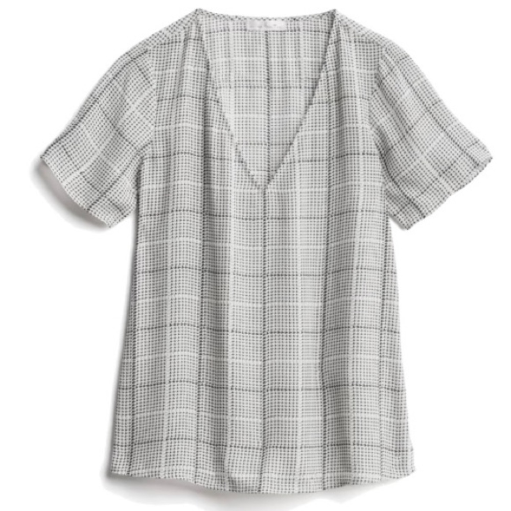 Nine Britton houndstooth blouse